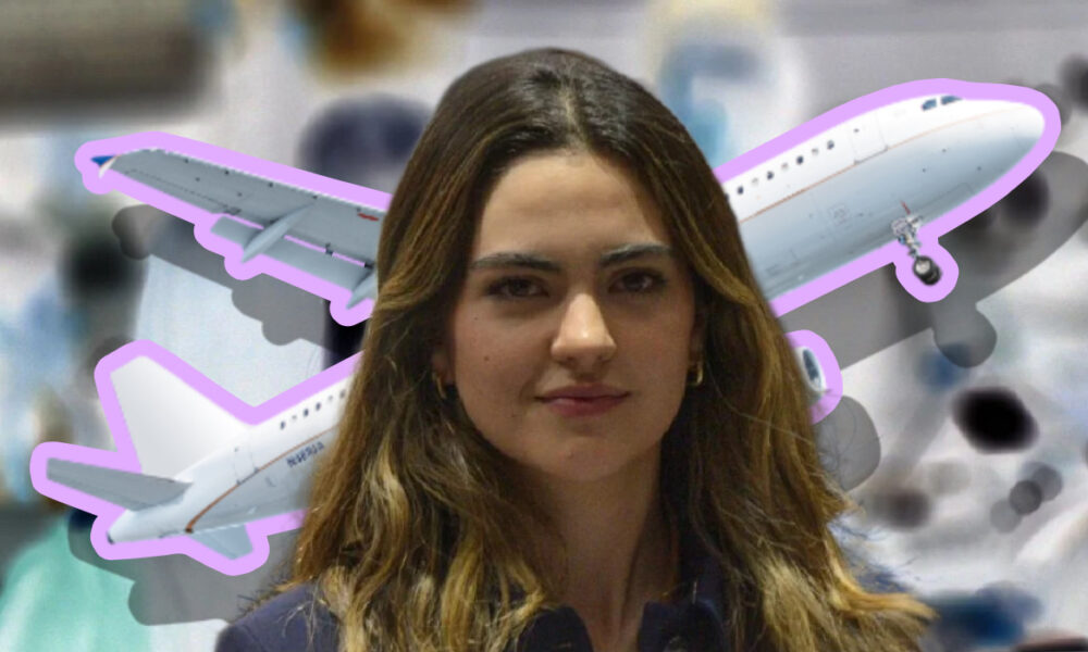 Acepta Andrea Chávez que su familia si viajó en avión privado Pero no