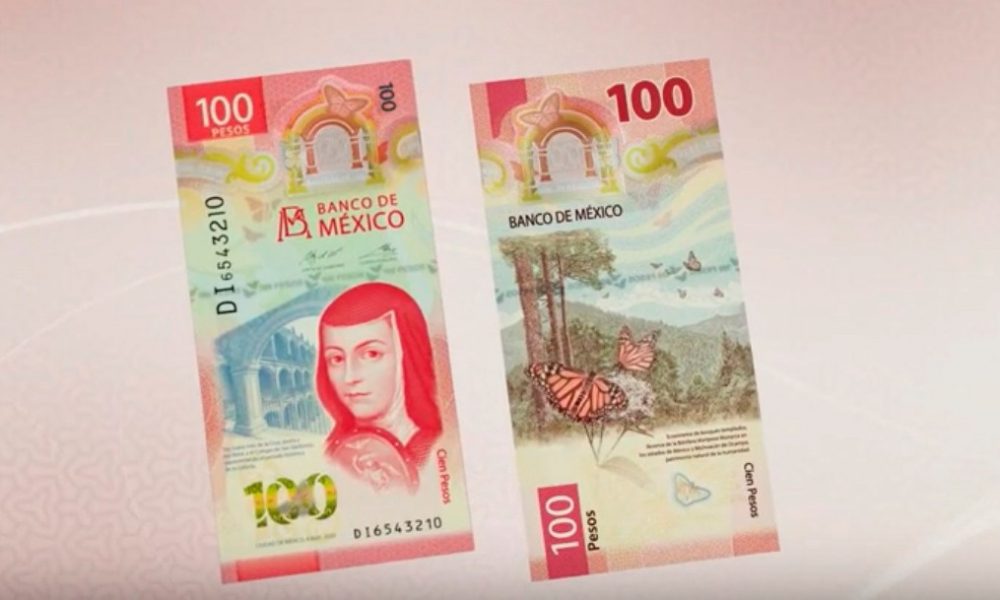 5 billetes de 100 mil pesos