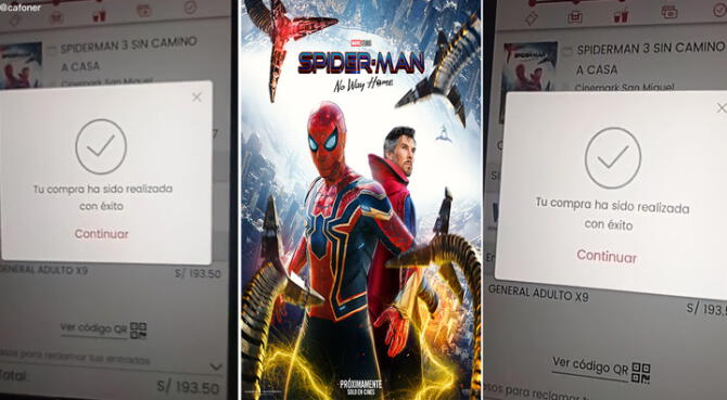 Colapsan Cinemex y Cinépolis en preventa para “Spider-Man: No Way Home”;  inicia reventa - Segundo a Segundo - Noticias de una nueva Generación -  Caleb Ordoñez - Director