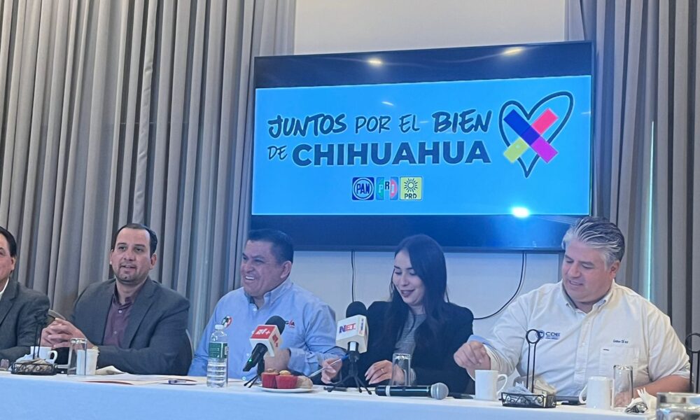 Presenta Frente Amplio coalición "Juntos por el Bien de Chihuahua