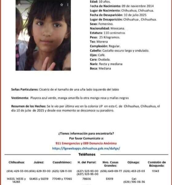 Localizan sana y salva a niña desaparecida en la colonia UP de