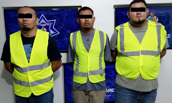Detienen a 3 por robar una vivienda