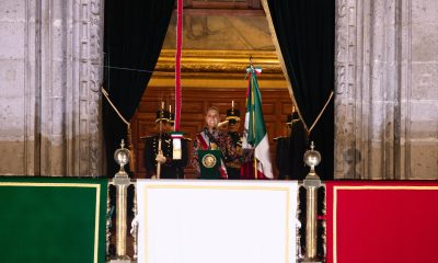 Sheinbaum encabeza ceremonia del Grito de Independencia en Palacio Nacional