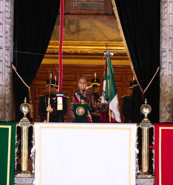 Sheinbaum encabeza ceremonia del Grito de Independencia en Palacio Nacional