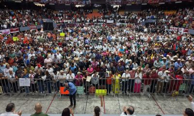 Sheinbaum presenta acciones de su gobierno en asamblea en Sonora
