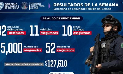 Detenciones y aseguramientos en operativos de seguridad en Chihuahua