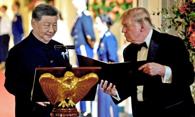 Xi y Trump destacan amistad en cena de estado en la Casa Blanca