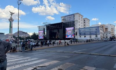 Festejos del Grito de Independencia inician en Plaza del Ángel