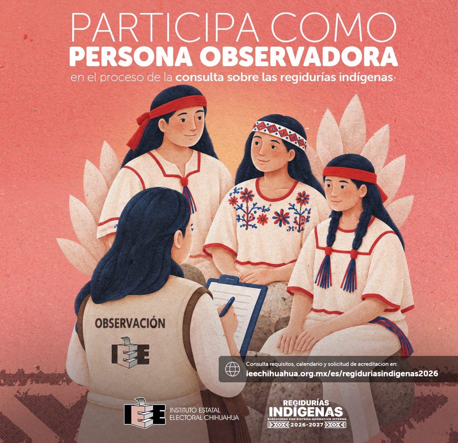 IEE convoca a observadores para Consulta sobre Regidurías Indígenas
