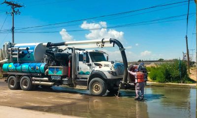 Realiza limpieza de drenaje sanitario en Juárez Porvenir