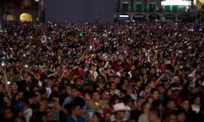 El Zócalo se llena de alegría en el Grito de Independencia