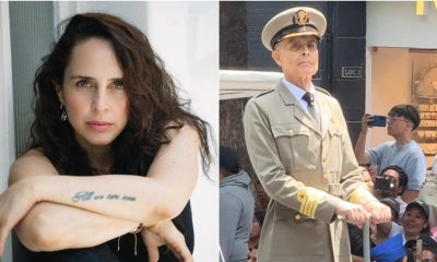 Irán Castillo celebra su herencia militar en el desfile por la Independencia