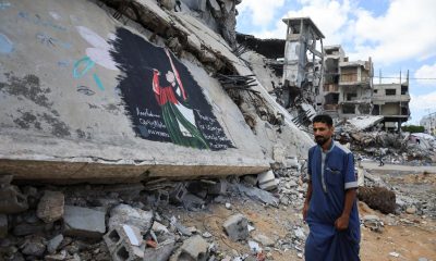 Mural en Gaza honra a Macklemore tras controversia con Ed Sheeran