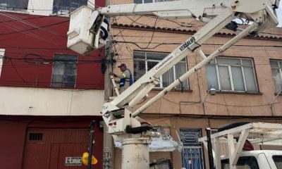 Cuauhtémoc retira 500 metros de cableado en desuso en la colonia Obrera