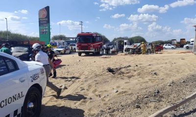 Choque múltiple en Tamaulipas deja siete heridos, uno grave