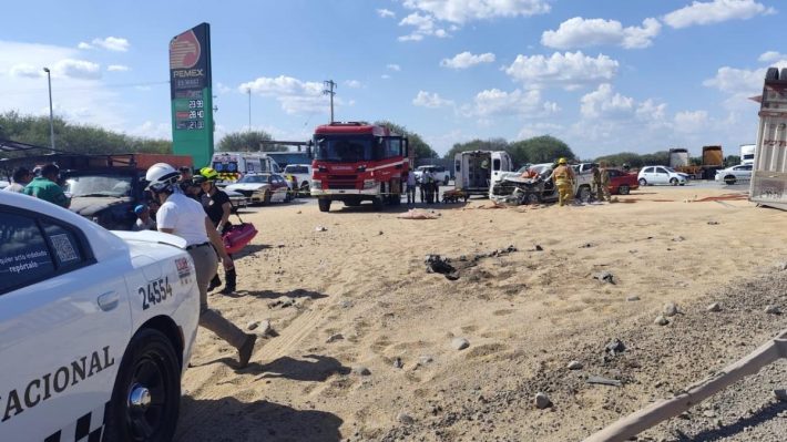 Choque múltiple en Tamaulipas deja siete heridos, uno grave