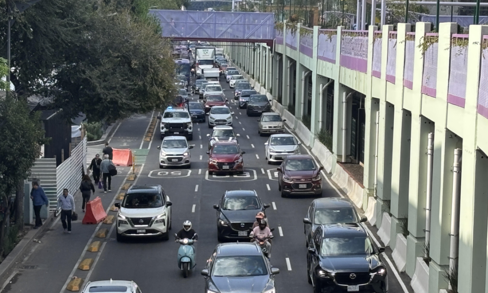 Congestión vehicular aumenta en Día Mundial sin Auto en CDMX