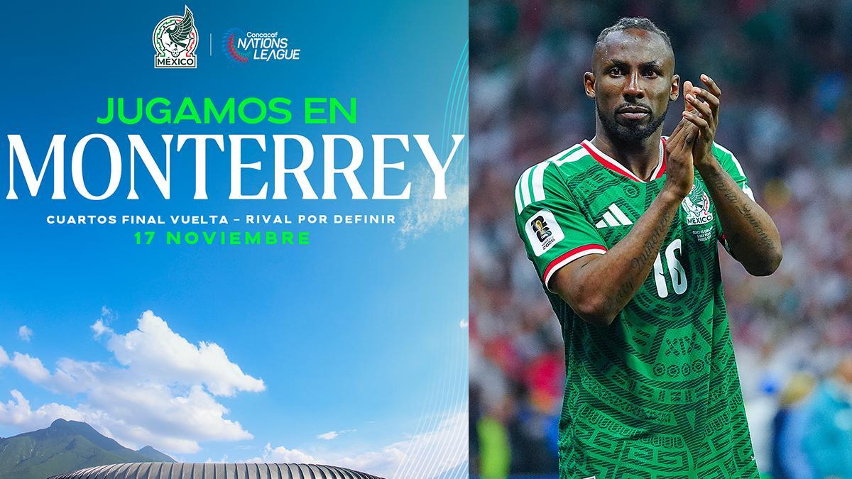 México jugará en Monterrey el 17 de noviembre en la Nations League