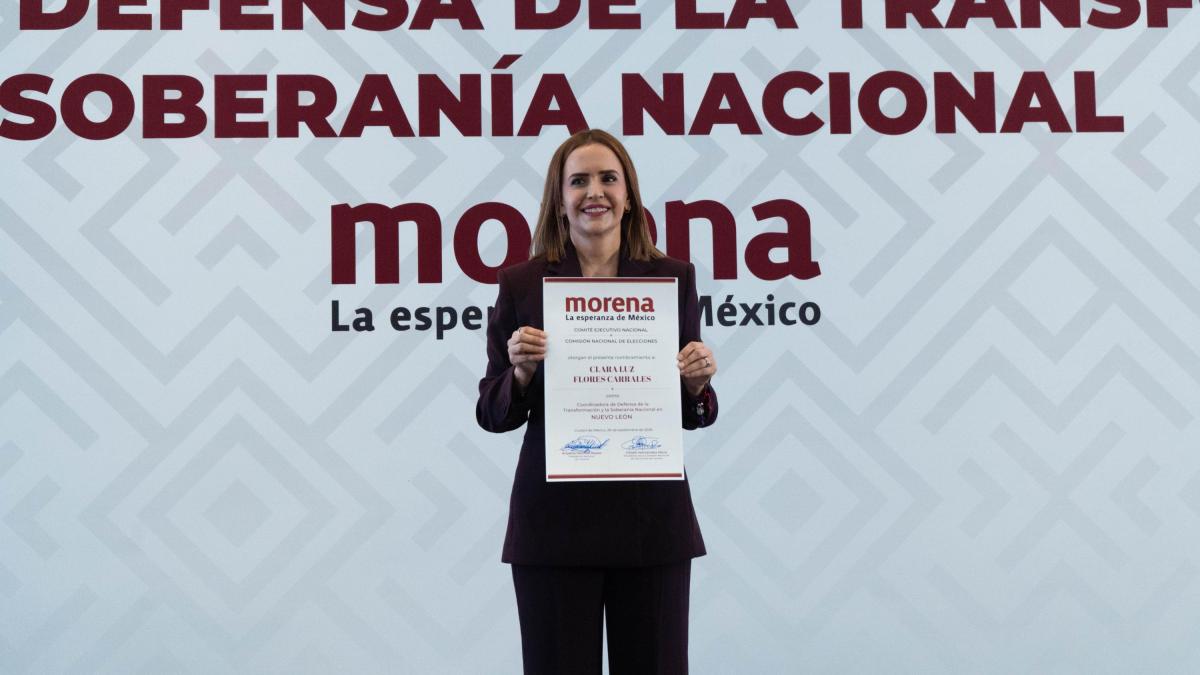 Clara Luz Flores será coordinadora de Morena en Nuevo León para 2027