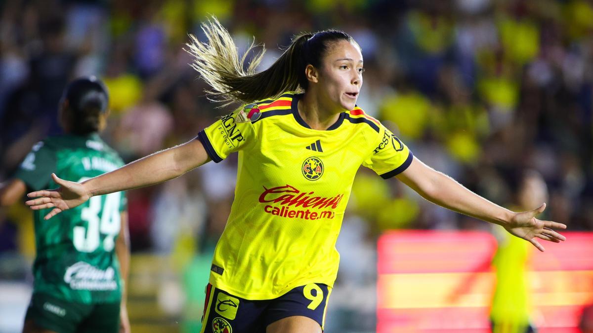 América Femenil golea 5-0 a León con triplete de Priscila