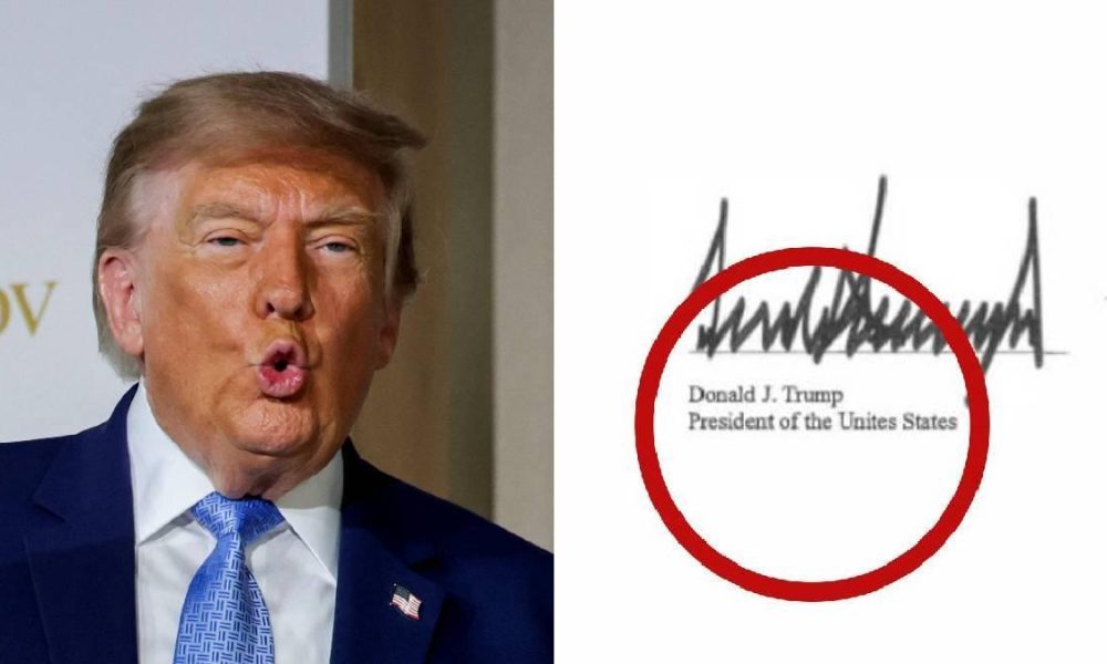 Error de ortografía en pacto de IA firmado por Trump