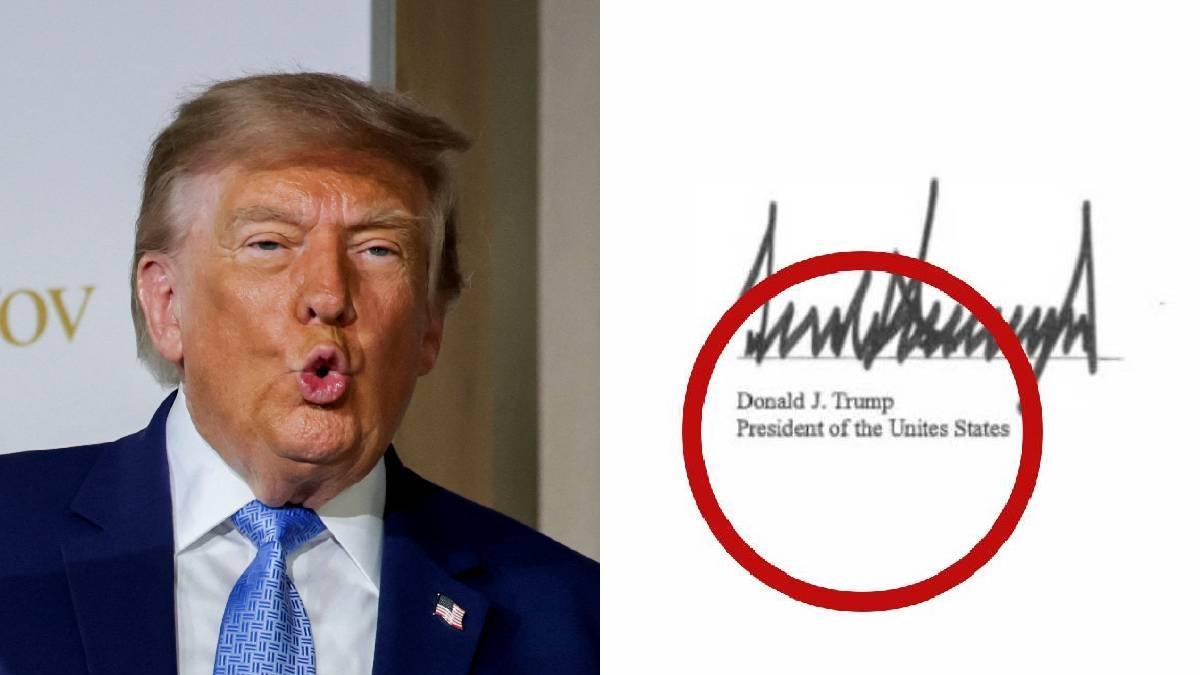 Error de ortografía en pacto de IA firmado por Trump