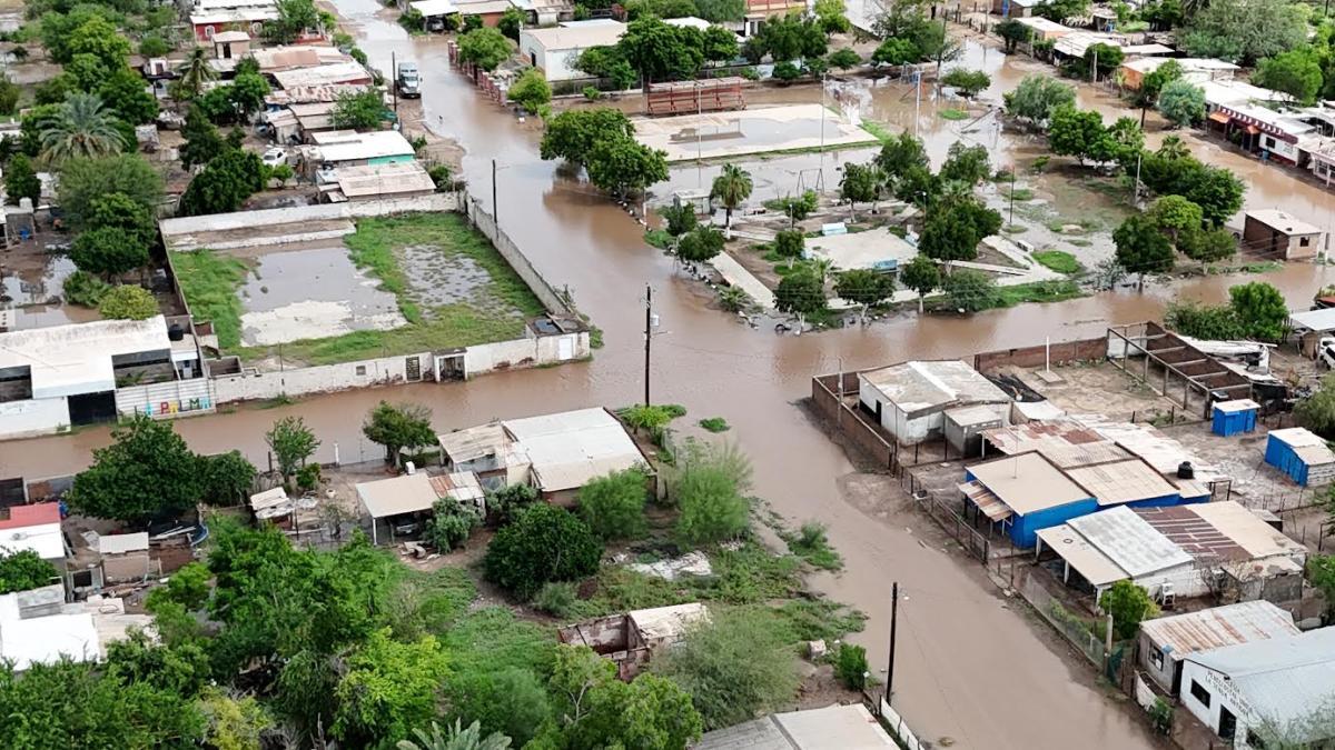 Mil 200 personas incomunicadas en Sonora tras paso del huracán Polo