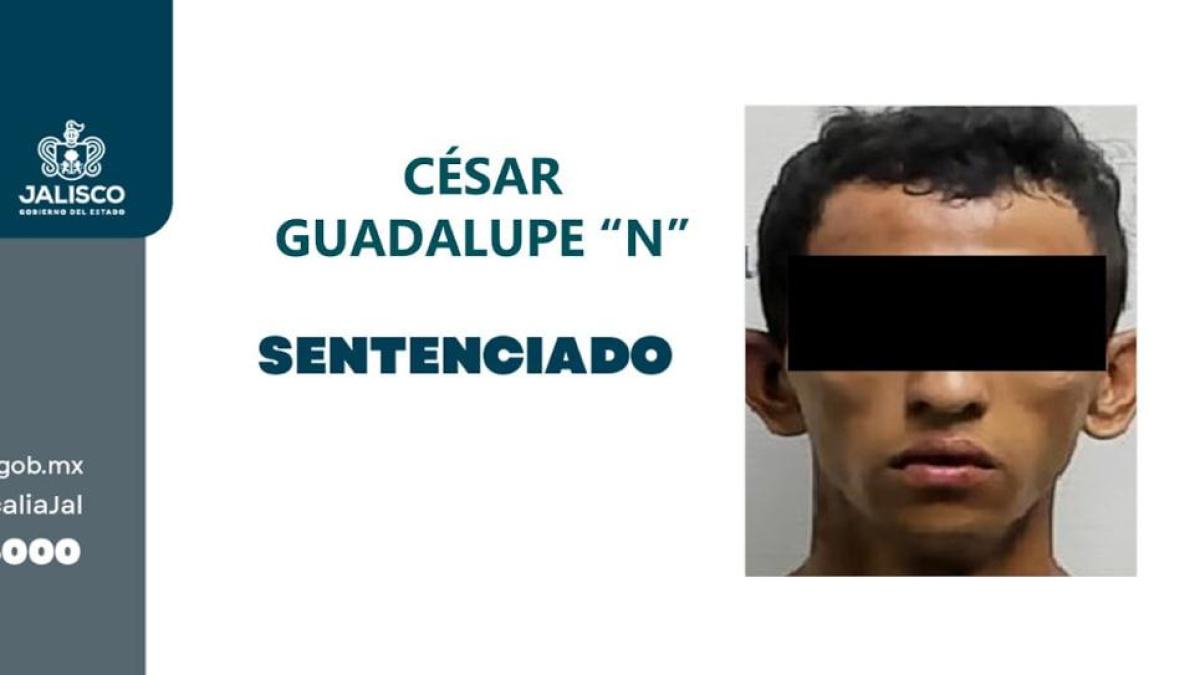 César Guadalupe condenado a más de siete años por robo a repartidor