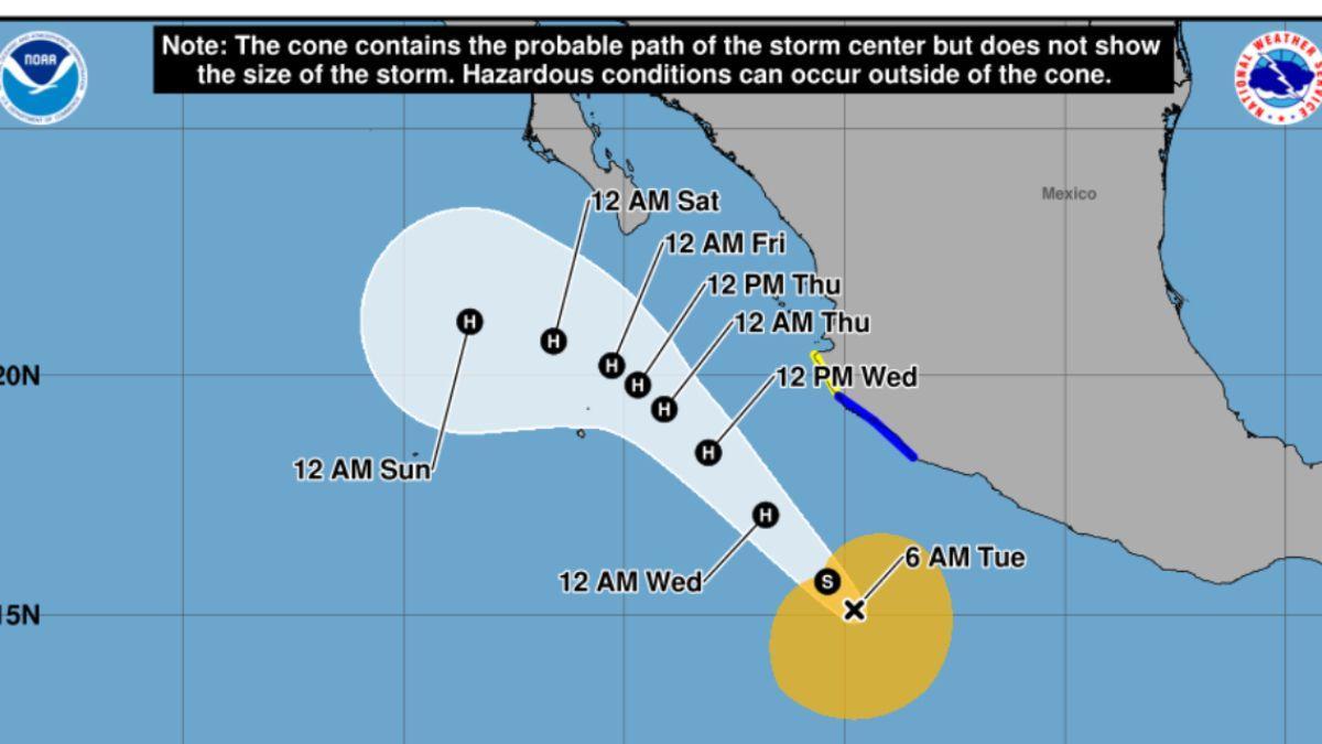 Huracán Rachel se fortalece; prevén oleaje de hasta 6 metros en Jalisco
