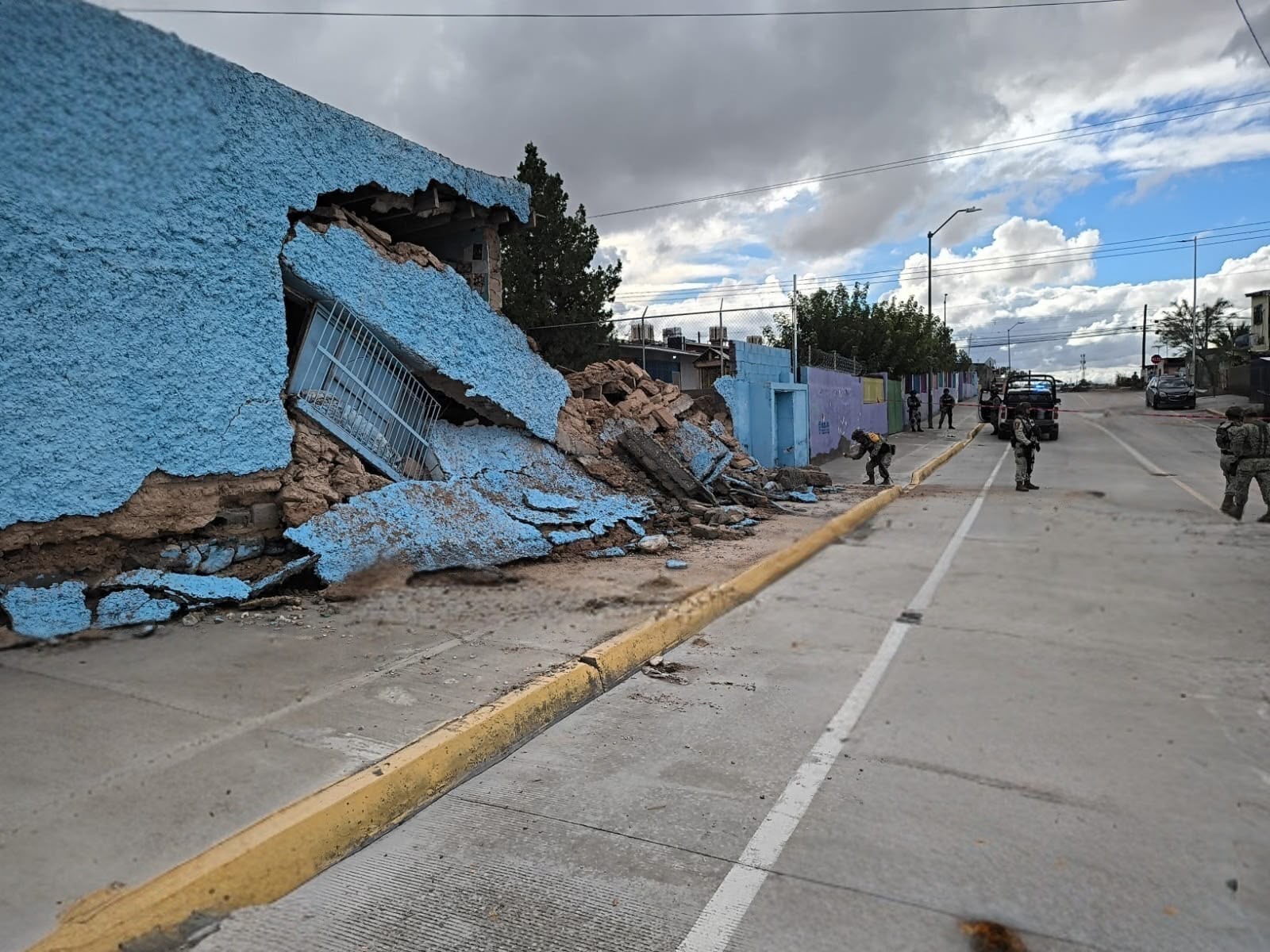 SCOP despliega personal y maquinaria en Juárez por lluvias