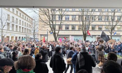 Estudiantes protestan en Alemania contra el servicio militar obligatorio