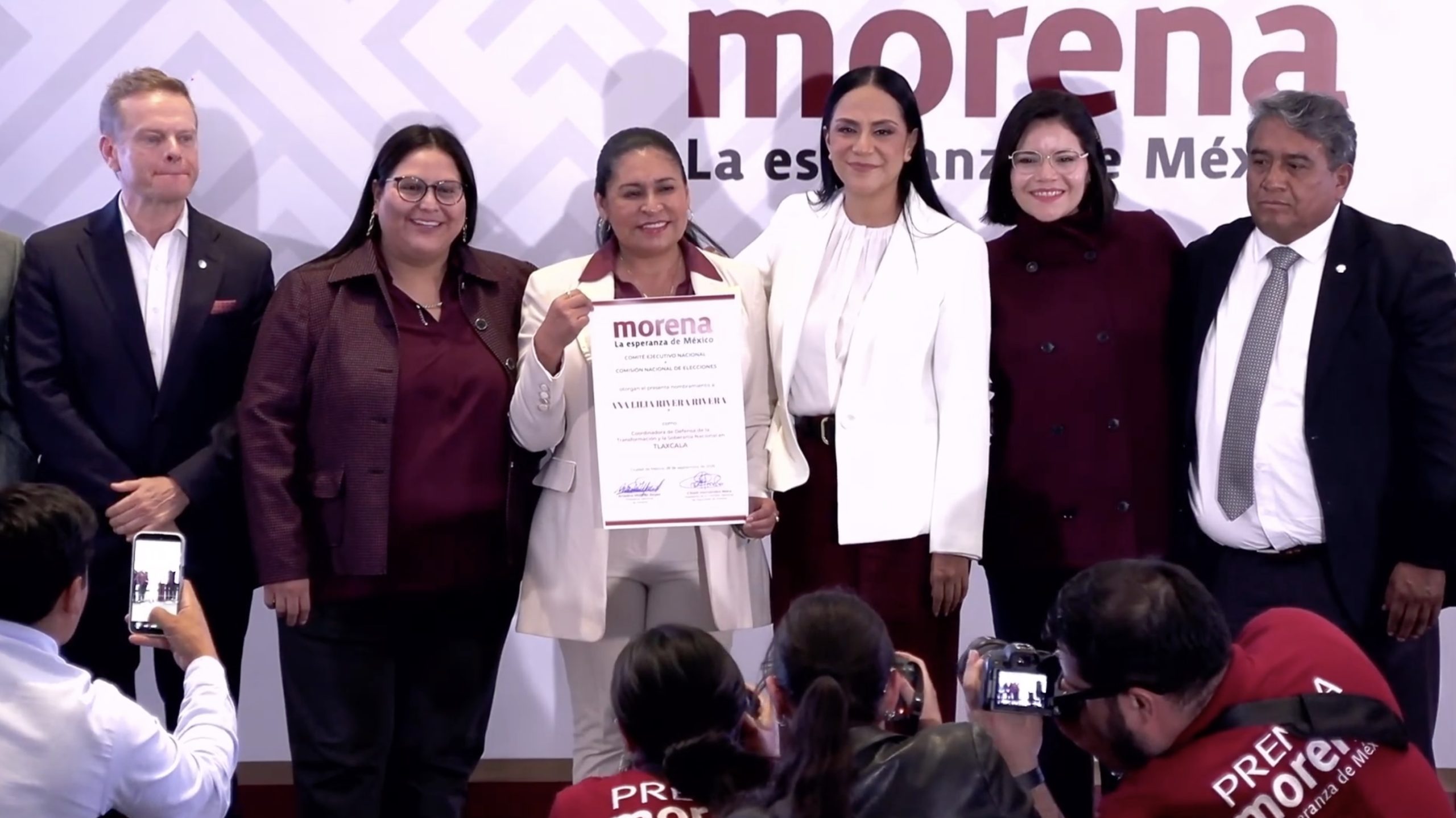 Morena designa a Ana Lilia Rivera como coordinadora estatal en Tlaxcala
