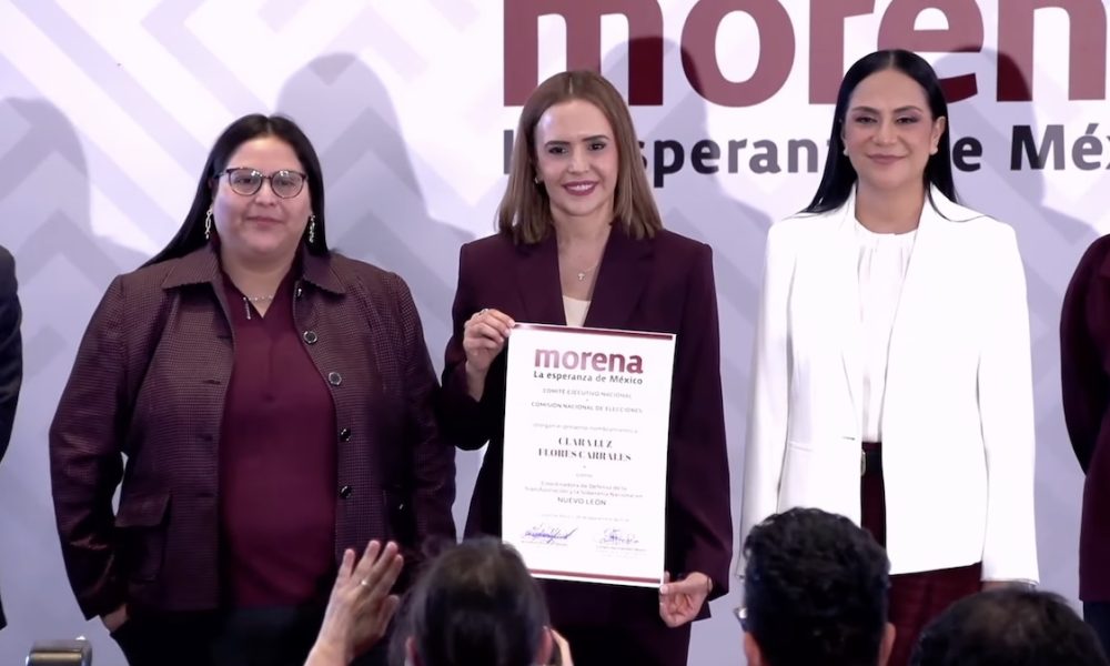 Clara Luz Flores es designada coordinadora de Morena en Nuevo León