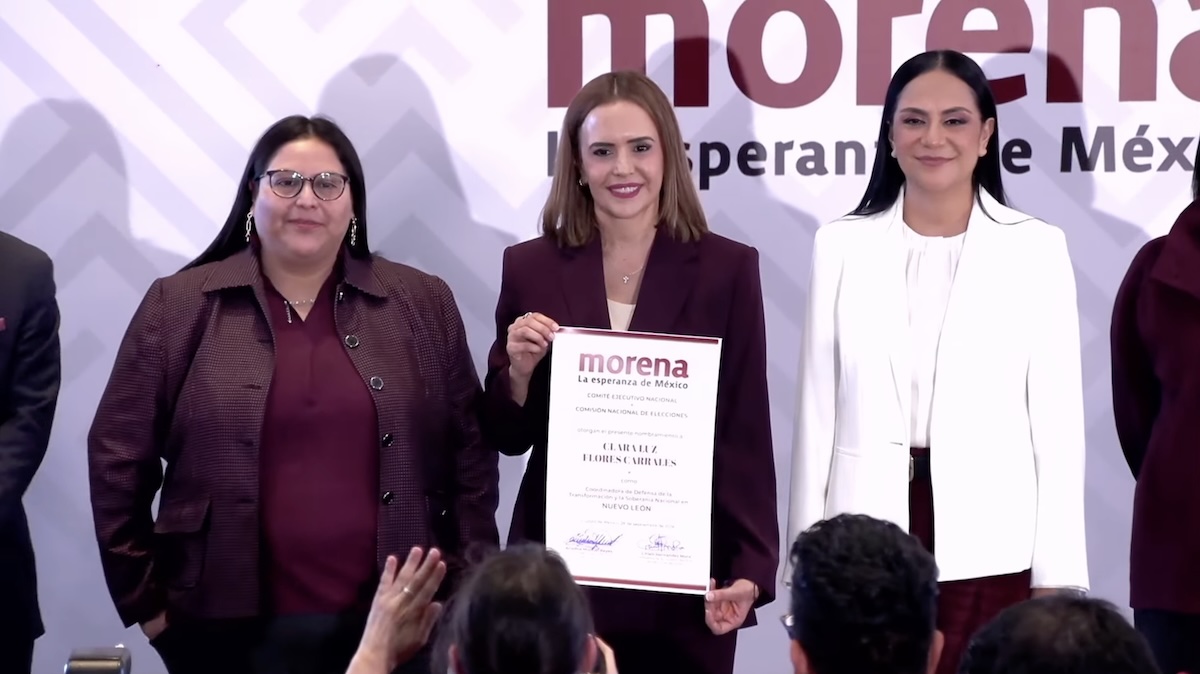 Clara Luz Flores es designada coordinadora de Morena en Nuevo León
