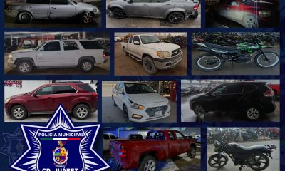 Recupera Policía Municipal 12 vehículos robados