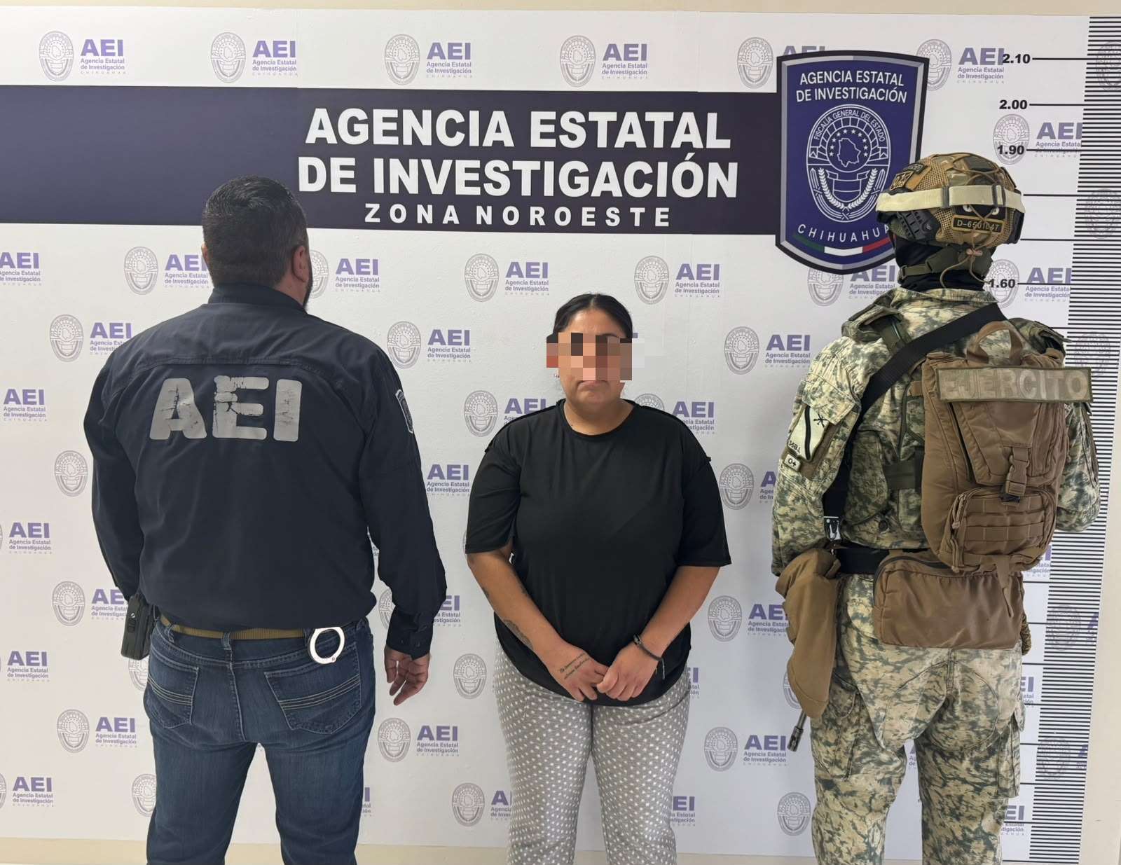 Detienen a mujer con vehículo robado en Casas Grandes
