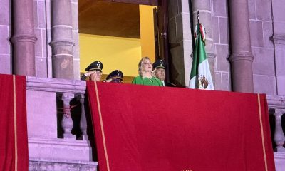 Maru Campos encabeza celebración del Grito de Independencia en Chihuahua