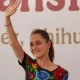 Servidores de la Nación se concentran en la Plaza de la Mexicanidad previo a visita de Sheinbaum