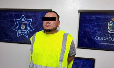 Detienen a hombre por violencia familiar, se encontraba armado