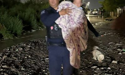 Ponen a salvo a familia atrapada en inundación en El Sauzal