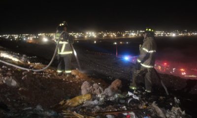 Incendio en relleno sanitario de Chihuahua controlado en menos de una hora
