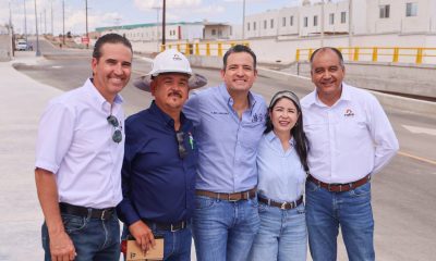Marco Bonilla inaugura puente en el norte de Chihuahua