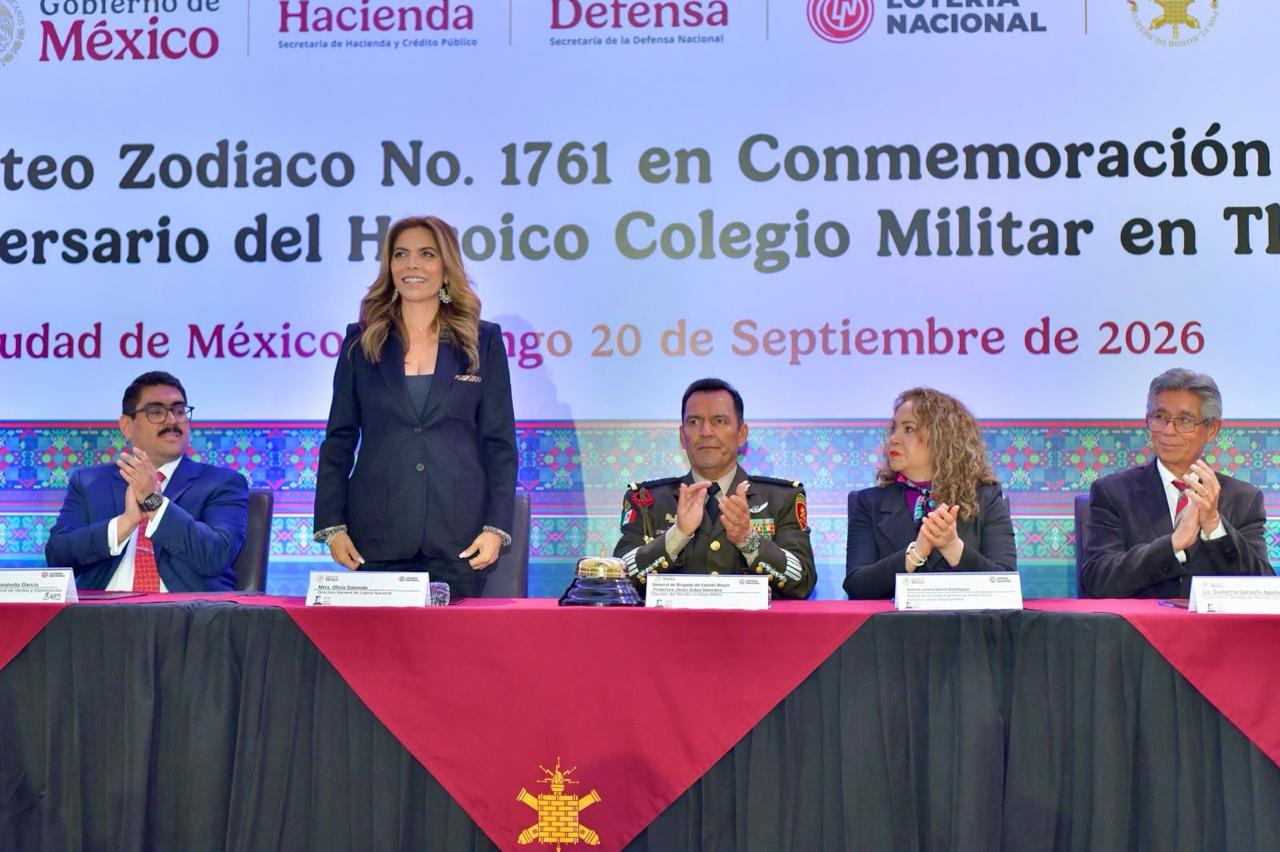 Lotería Nacional conmemora 50 años del Heroico Colegio Militar