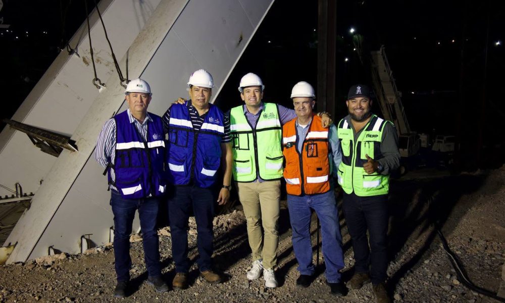 Marco Bonilla supervisa avance del arco norte en Teófilo Borunda