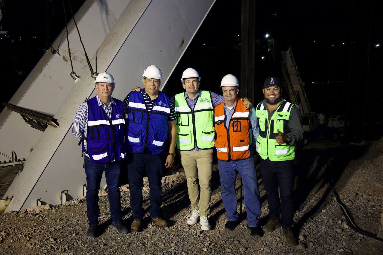 Marco Bonilla supervisa avance del arco norte en Teófilo Borunda