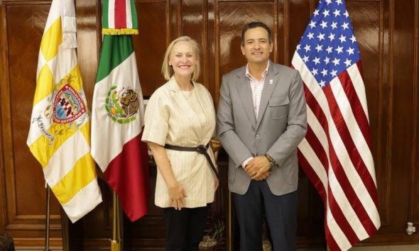 Bonilla se reúne con cónsul de Estados Unidos en Ciudad Juárez