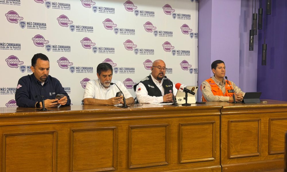 Protección Civil mantiene alerta amarilla por lluvias y vientos en Chihuahua