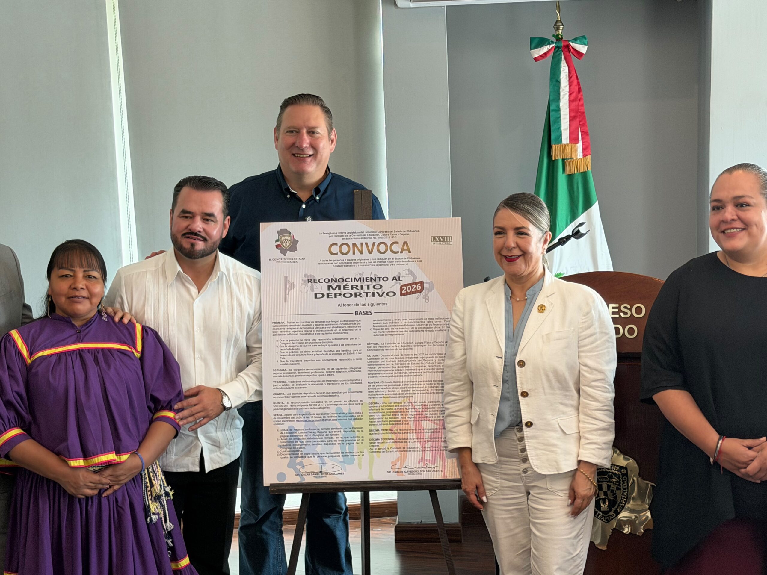 Congreso del Estado lanza convocatoria al Mérito Deportivo 2026