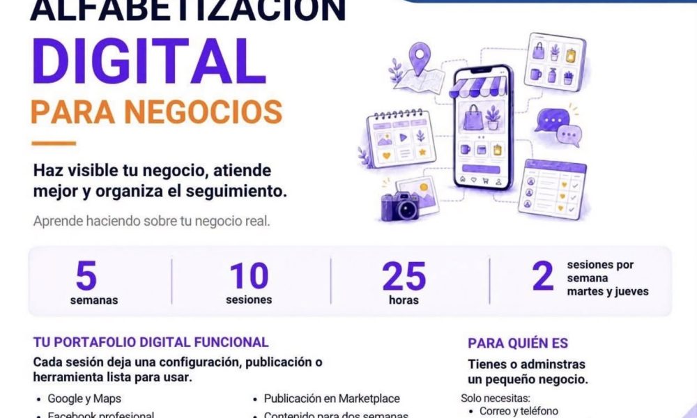 Capacitación en digitalización para pequeños negocios en Chihuahua