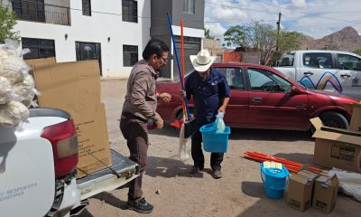 Entrega de enseres y artículos de limpieza en colonias vulnerables de Chihuahua